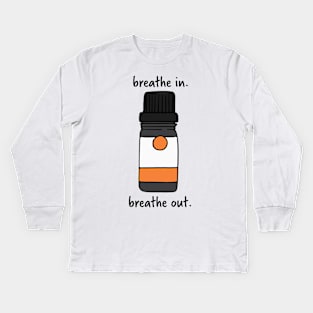 Orange Essential Oil Kids Long Sleeve T-Shirt